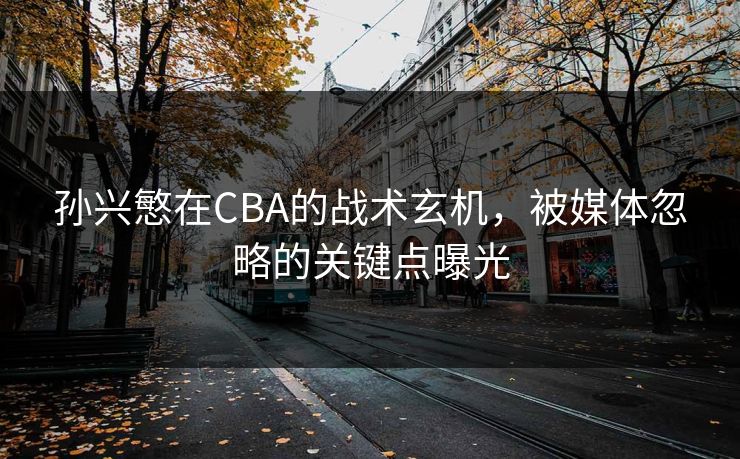 孙兴慜在CBA的战术玄机,被媒体忽略的关键点曝光 孙兴慜在CBA的战术玄机,被媒体忽略的关键点曝光